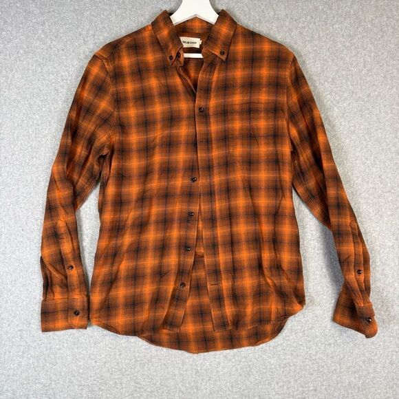 Taylor Stitch Men's Size 36 Burnt Orange Long Sleeve Western Button Down Shirt - Picture 1 of 8
